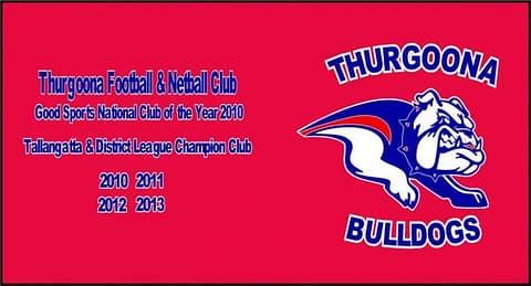 Custom made stubby holders for footy/netball clubs.