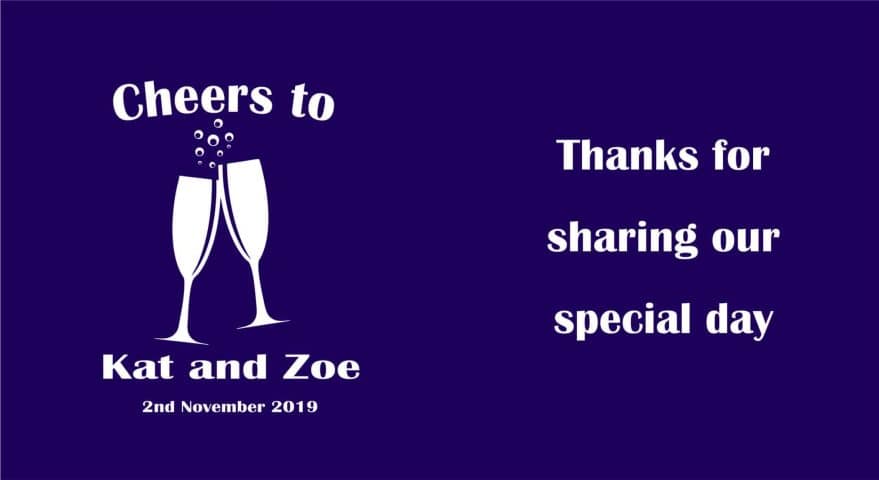 wedding stubby holders