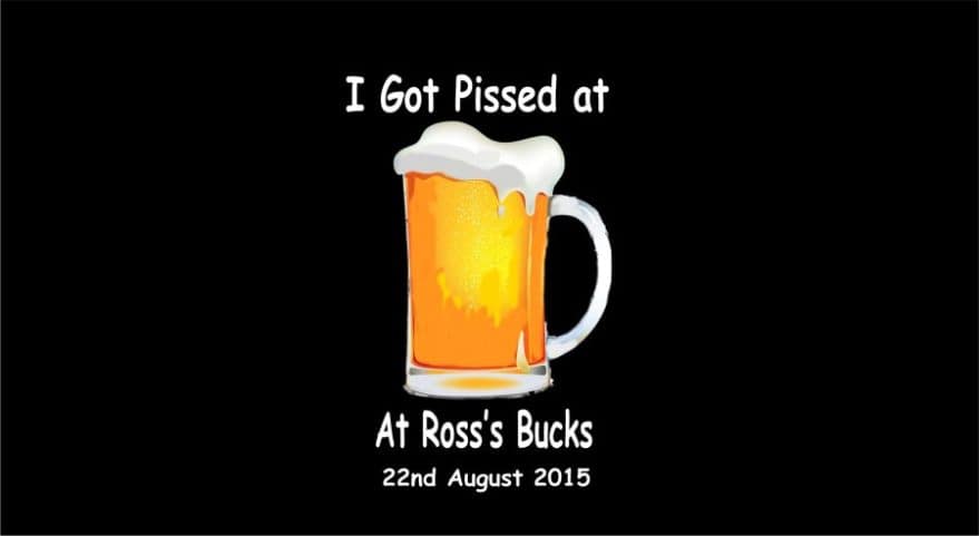 Personalised stubby coolers.