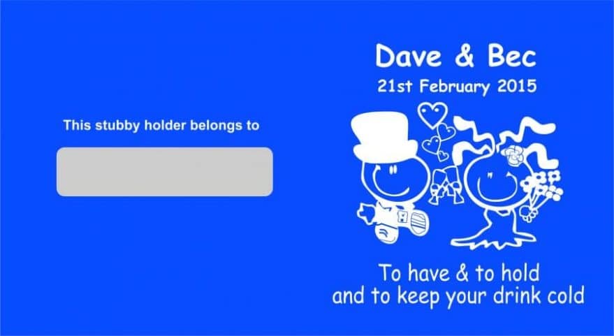 own design colour stubby holders